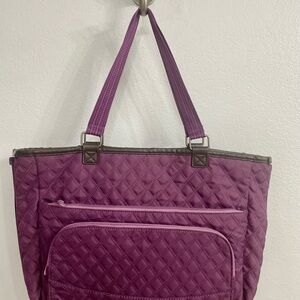 Thirty-One Double Take Quilted Reversible Tote Bag